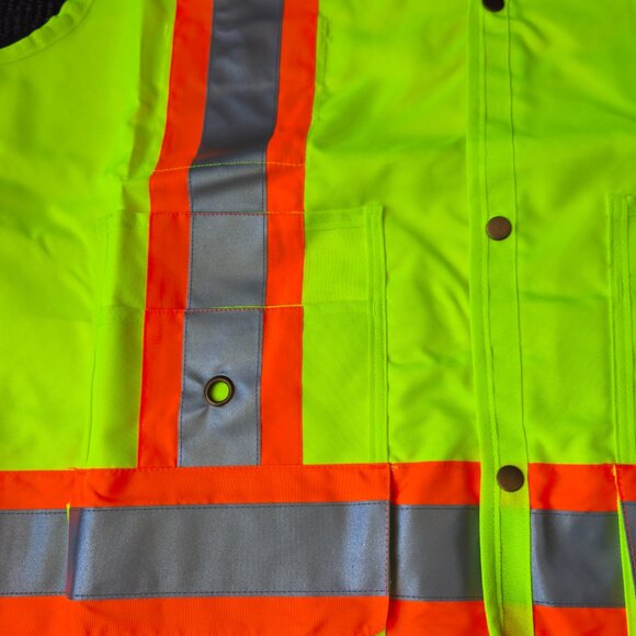 CONDOR surveyors 3M Premium HI VIS safety vests extra pockets size 5XL LOT OF 3 - Picture 4 of 13